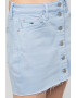 Tommy Jeans Fusta din denim cu nasturi Izzie - Pled.ro