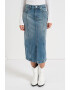 Tommy Jeans Fusta midi din denim cu slit frontal - Pled.ro