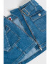 Tommy Jeans Fusta mini de denim cu buzunare aplicate - Pled.ro