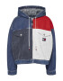 Tommy Jeans Jacheta de denim colorblock cu gluga - Pled.ro