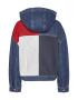 Tommy Jeans Jacheta de denim colorblock cu gluga - Pled.ro