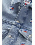 Tommy Jeans Jacheta regular fit din denim cu aplicatii logo - Pled.ro