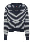 Tommy Jeans Pulover din amestec de bumbac organic tricotat fin cu decolteu in V - Pled.ro