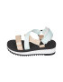 Tommy Jeans Sandale wedge cu benzi velcro - Pled.ro