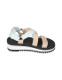 Tommy Jeans Sandale wedge cu benzi velcro - Pled.ro