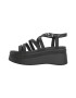 Tommy Jeans Sandale wedge de piele ecologica - Pled.ro