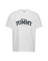 Tommy Jeans Tricou cu decolteu la baza gatului din bumbac cu logo supradimensionat - Pled.ro