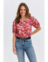 Top Secret Bluza din bumbac cu model floral - Pled.ro