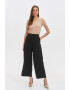 Top Secret Pantaloni crop cu banda elastica in talie - Pled.ro