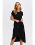 Top Secret Rochie asimetrica de bumbac cu cordon in talie - Pled.ro