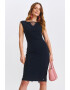 Top Secret Rochie cu croiala bodycon si insertie din plasa - Pled.ro