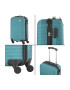 TravelZ Troler Cabina Horizon ABS 4 Roti 54 cm Albastru Aqua - Pled.ro