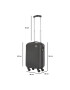 TravelZ Troler Cabina Horizon ABS 4 Roti 54 cm Negru - Pled.ro