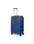 TravelZ Troler mare Swinger polipropilena cifru TSA 4 roti duble 78 cm albastru - Pled.ro