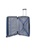 TravelZ Troler mare Swinger polipropilena cifru TSA 4 roti duble 78 cm albastru - Pled.ro