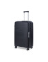 TravelZ Troler mare Swinger polipropilena cifru TSA 4 roti duble 78 cm negru - Pled.ro