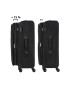 TravelZ Troler Mediu Extensibil Softspinner Nylon 4 Roti Duble 601782 - 67 cm Negru - Pled.ro