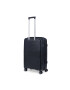 TravelZ Troler mediu extensibil Swinger polipropilena cifru TSA 4 roti duble 67 cm negru - Pled.ro