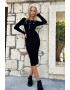 Trend Alaçatı Stili Rochie bodycon cu aspect striat - Pled.ro