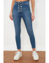 Trendyol Blugi skinny cu nasturi - Pled.ro