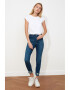 Trendyol Blugi skinny cu terminatie cu aspect deteriorat - Pled.ro