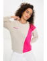 Trendyol Bluza de trening asimetrica cu model colorblock - Pled.ro