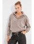 Trendyol Bluza de trening din fleece cu fermoar scurt - Pled.ro