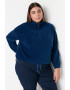 Trendyol Bluza de trening plus size cu terminatie si snur din fleece - Pled.ro