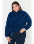 Trendyol Bluza de trening plus size cu terminatie si snur din fleece - Pled.ro