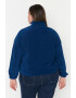 Trendyol Bluza de trening plus size cu terminatie si snur din fleece - Pled.ro