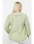 Trendyol Camasa cu guler Peter-Pan Plus Size - Pled.ro