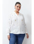 Trendyol Camasa plus size cu model floral - Pled.ro