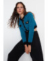 Trendyol Cardigan crop pufos - Pled.ro