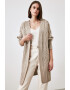 Trendyol Cardigan lung cu model torsade - Pled.ro