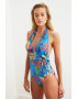 Trendyol Costum de baie intreg cu model floral - Pled.ro