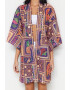 Trendyol Kimono lejer de plaja cu imprimeu geometric - Pled.ro