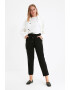 Trendyol Pantaloni crop cu snur in talie - Pled.ro