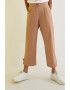 Trendyol Pantaloni crop de lyocell - Pled.ro