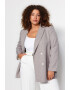 Trendyol Sacou plus size cu model in dungi - Pled.ro