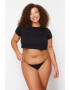 Trendyol Set de chiloti tanga plus size -3 perechi - Pled.ro