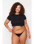 Trendyol Set de chiloti tanga plus size -3 perechi - Pled.ro