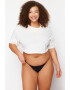 Trendyol Set de chiloti tanga plus size -3 perechi - Pled.ro