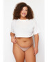 Trendyol Set de chiloti tanga plus size -3 perechi - Pled.ro