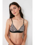 Trendyol Sutien triunghiular cu animal print - Pled.ro