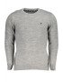 U.S. GRAND POLO EQUIPMENT & APPAREL Pullover barbati cu guler rotund brodat si logo gri - Pled.ro