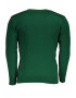 U.S. GRAND POLO EQUIPMENT & APPAREL Pulover barbati cu guler rotund brodat si logo verde - Pled.ro