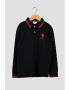 U.S. Polo Assn. Bluza polo din material pique - Pled.ro