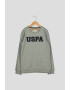 U.S. Polo Assn. Bluza sport din bumbac cu imprimeu logo - Pled.ro