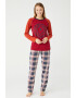 U.S. Polo Assn. Pijama cu imprimeu si maneci raglan - Pled.ro