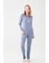 U.S. Polo Assn. Pijama de bumbac cu imprimeu - Pled.ro